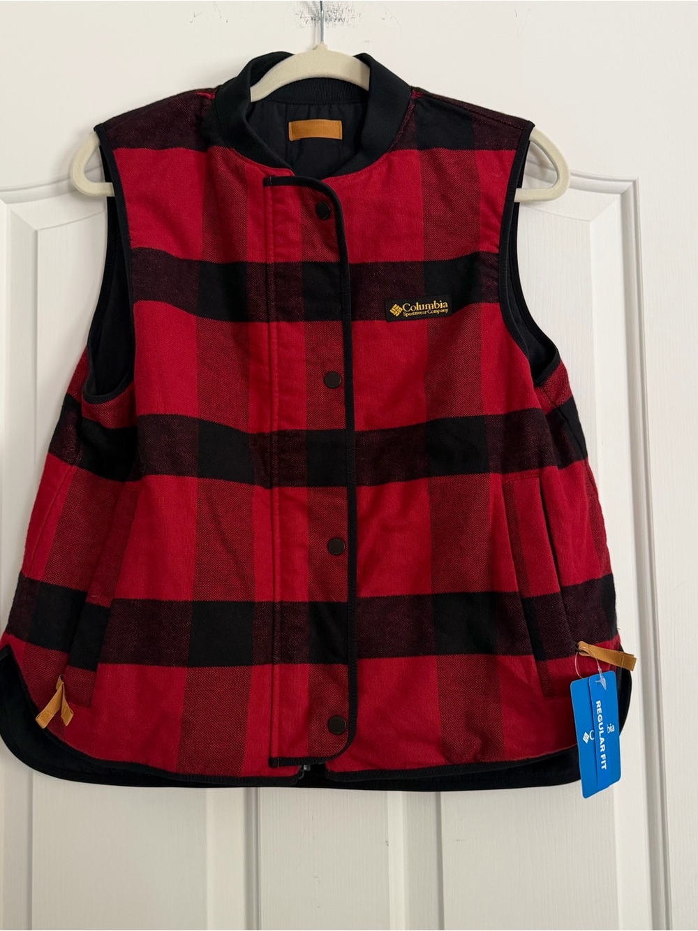 NWT Columbia High Cascades Reversible Buffalo Plaid Vest Women’s M